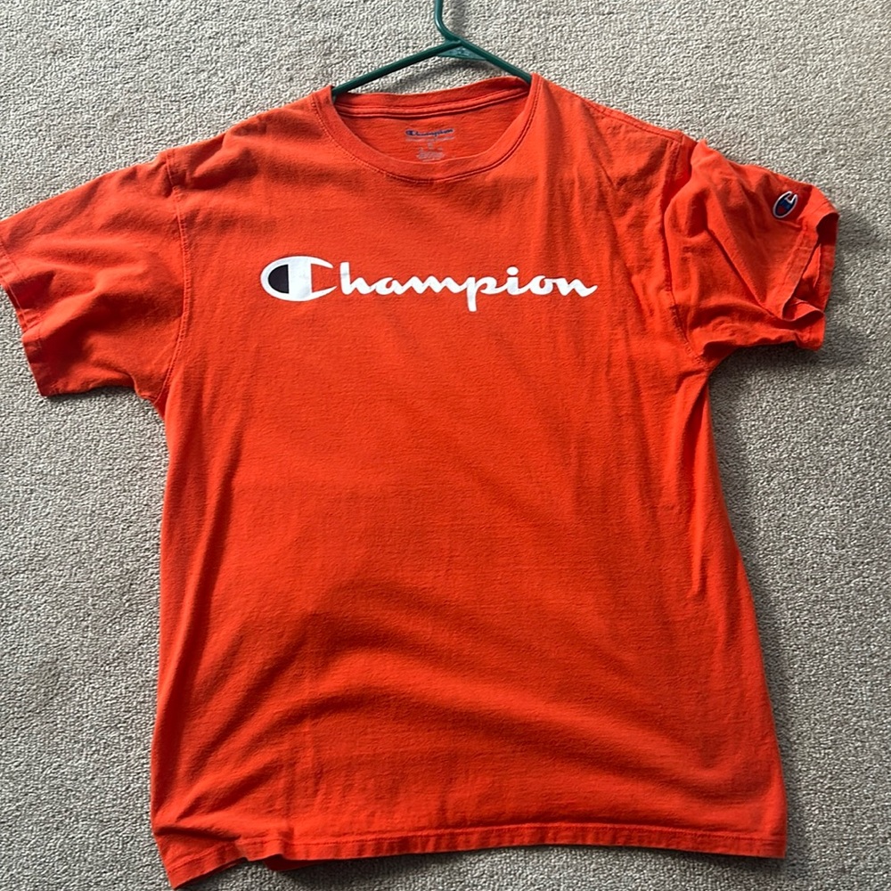 Orange champion t shirt